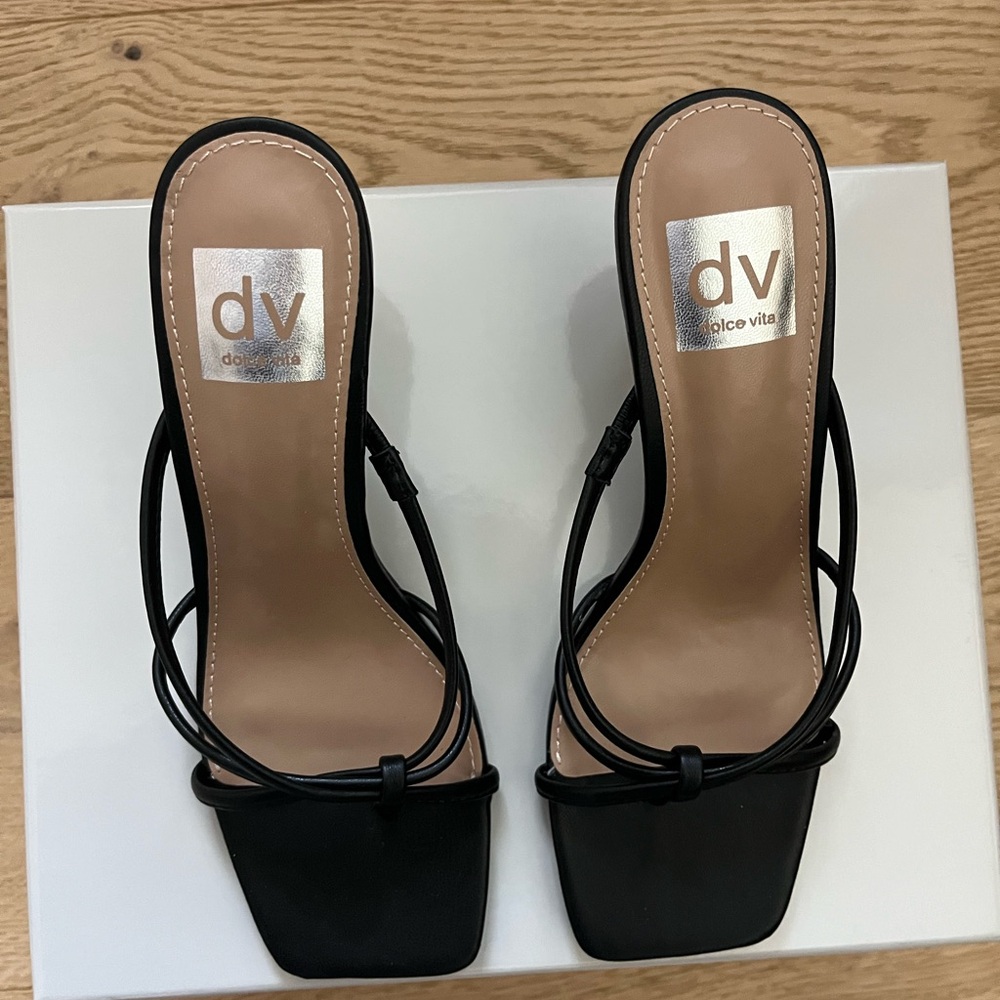 Dolce Vita Black Strappy Heels
